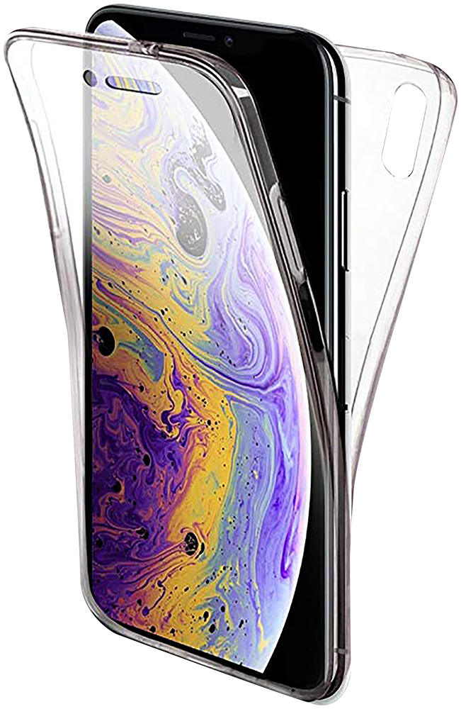 Apple iPhone XS Max szilikon tok 360 ° védelem átlátszó