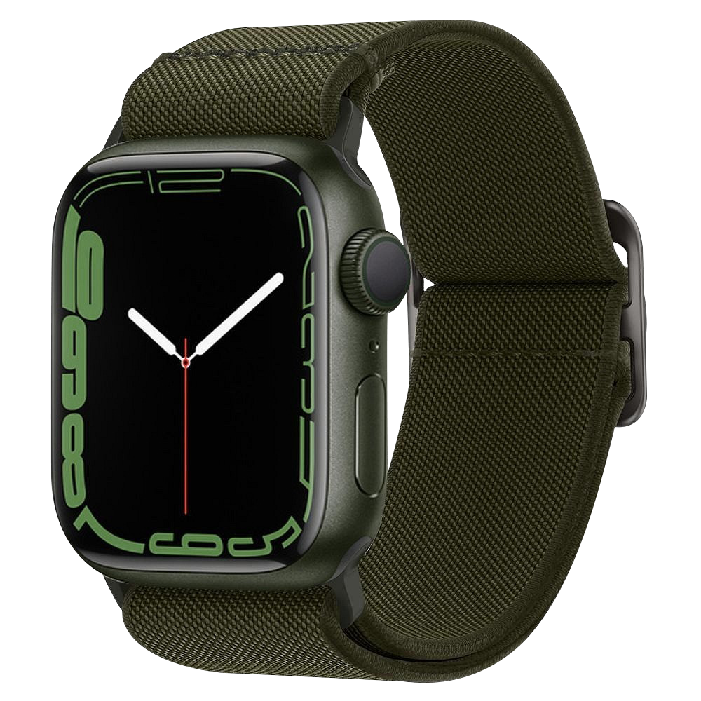 Apple Watch 7 (41mm) szövetszíj SPIGEN Fit Lite khaki