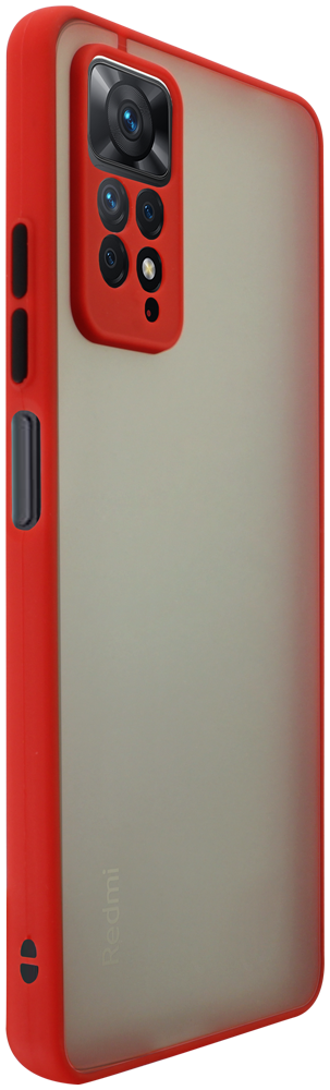 Xiaomi Redmi Note 11 Pro kemény hátlap Vennus Button Bumper piros